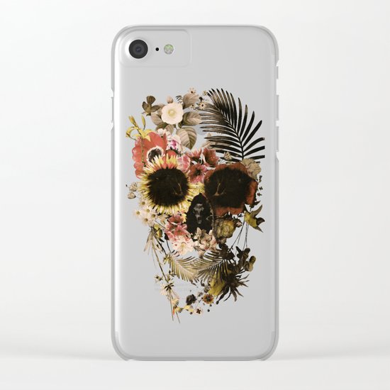 Garden Skull Light Clear iPhone Case