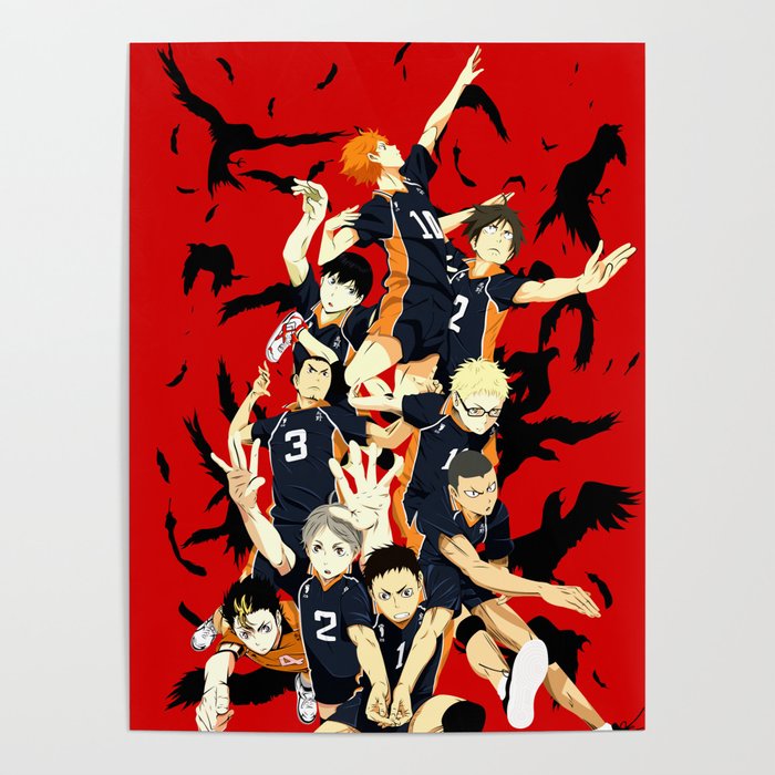 Anime Manga Volleyball Haikyuu Poster by Team Awesome | Society6