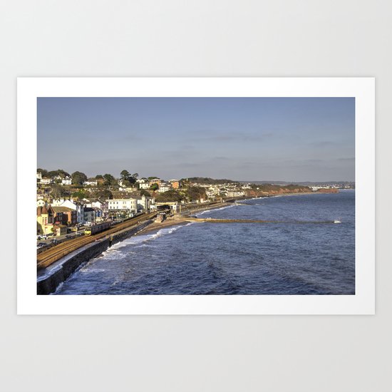 The Dawlish Sea Wall Art Print