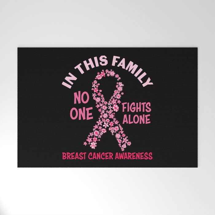 Family Breast Cancer Awareness Welcome Mat