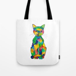 Rainbow Cat Tote Bag