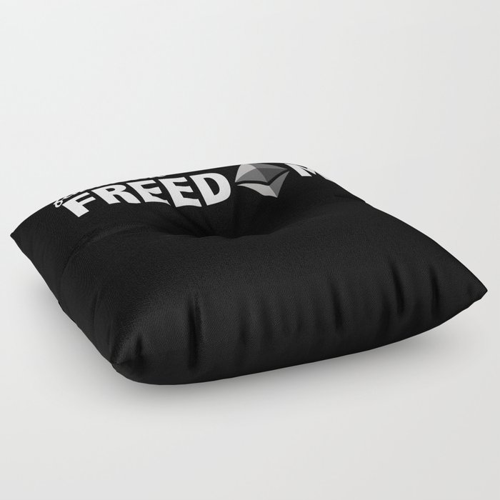 Ethereum ETH Financial Freedom Crypto Floor Pillow