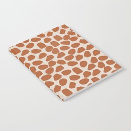 Ink Spot Organic Dot Pattern Clay and Putty  Notebook