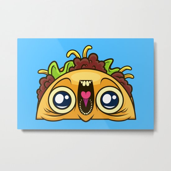 Excited Taco Metal Print