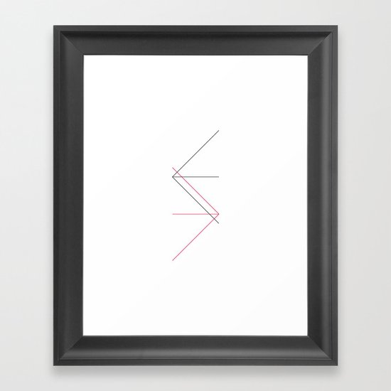 #309 Directions – Geometry Daily Framed Art Print