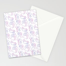 Marceline and Bubblegum Pattern Stationery Cards