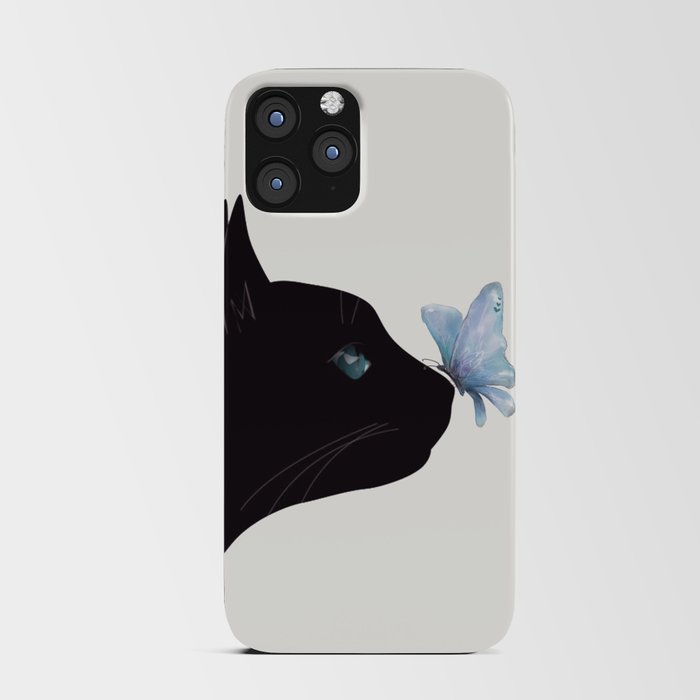 Cat and Butterfly iPhone Card Case