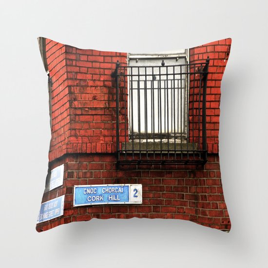Exchange St. & Cork Hill Throw Pillow