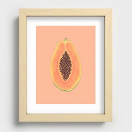 Papaya Recessed Framed Print