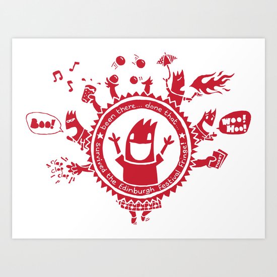 Edinburgh Fringe Art Print