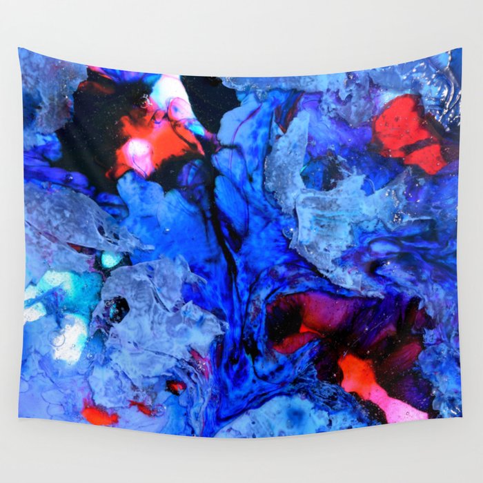 Abstract in blues Wall Tapestry