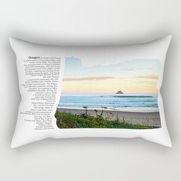 Oregon Map Rectangular Pillow