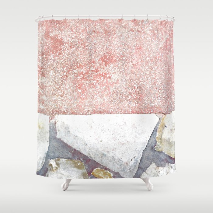 Abstract Pink Art Shower Curtain