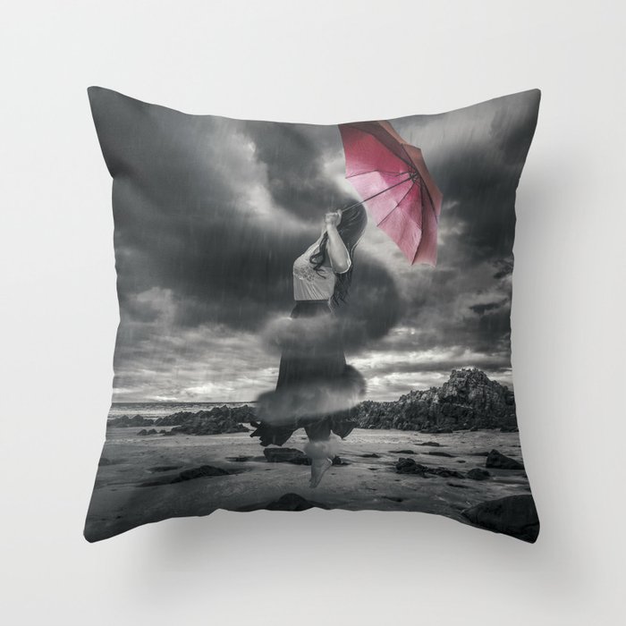 Storm Clouds Gather Throw Pillow