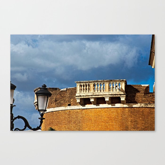 Balcony Quirinale Palace, Rome Italy Canvas Print