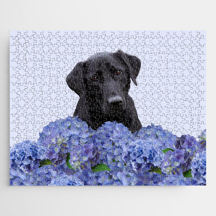 Black Labrador Dog -  Jigsaw Puzzle