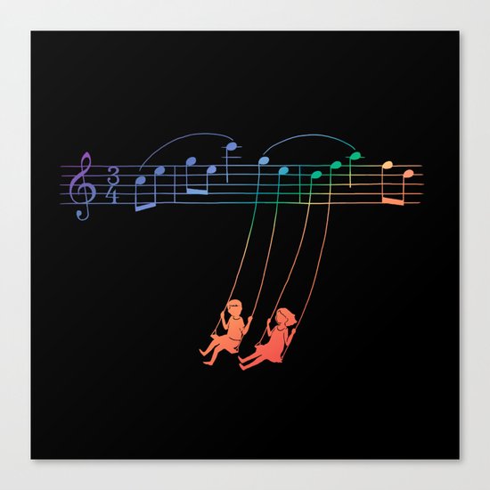 Music Swing Canvas Print
