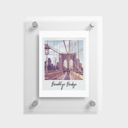 Brooklyn Bridge Vintage Style Photo Floating Acrylic Print