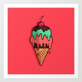 Ice-Cream Art Print
