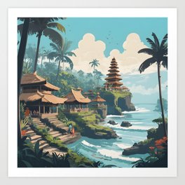 Bali seascape Art Print
