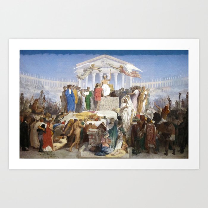 The Age of Augustus, the Birth of Christ, 1852-54 -  Jean-Léon Gérôme  (1824–1904) Art Print