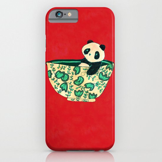 Dinnerware sets - panda in a bowl iPhone & iPod Case