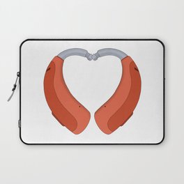 Heart Shaped Hearing Aid Laptop Sleeve