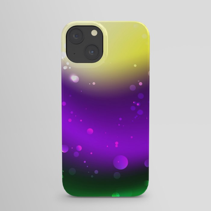 Abstract Mardi Gras Background iPhone Case