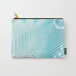 Galaxy Space Geometric blue abstract Carry-All Pouch