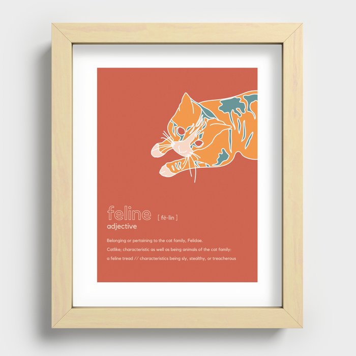 Feline Recessed Framed Print