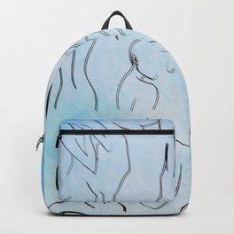Lovely Ladies - Abstract Line Drawings Backpack