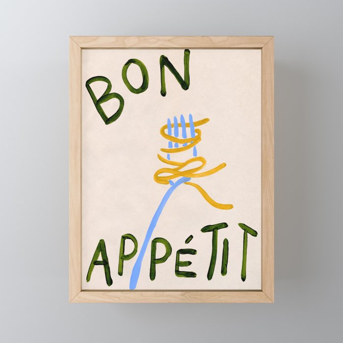 Bon Appétit Framed Mini Art Print