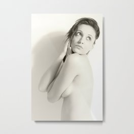 Nude, Akt, Nudes, Nackt, BW Nudes, Aktfoto, Aktfotografie Metal Print | Back, Nude, Beauty, Figurative, Figure, Erotik, Bum, Naked, Photo, Butt 