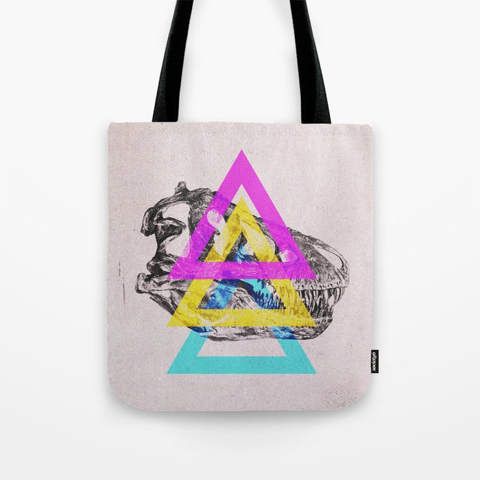 Triangle T-Rex Tote Bag