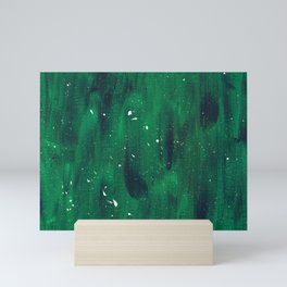 Green and Blue Splatter Mini Art Print