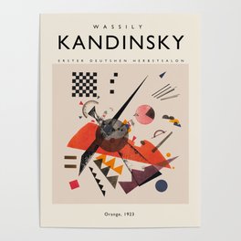 Exhibition poster-Wassily Kandinsky-Orange, 1923. Poster