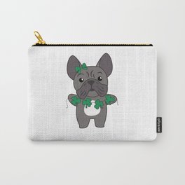 French Bulldog Shamrocks Cute Animals For Luck Carry-All Pouch