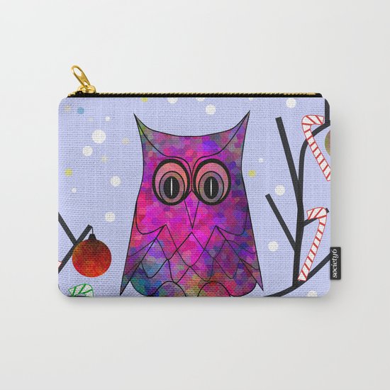 The Festive Owl Carry-All Pouch