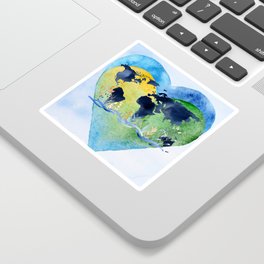Earth Heart Sticker