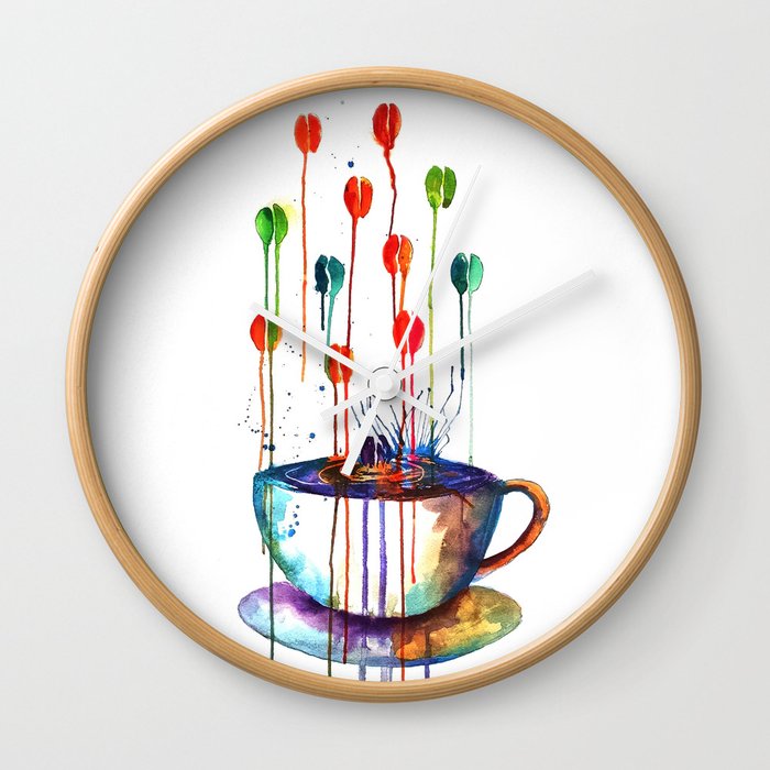 Coffee Splash Wall Clock