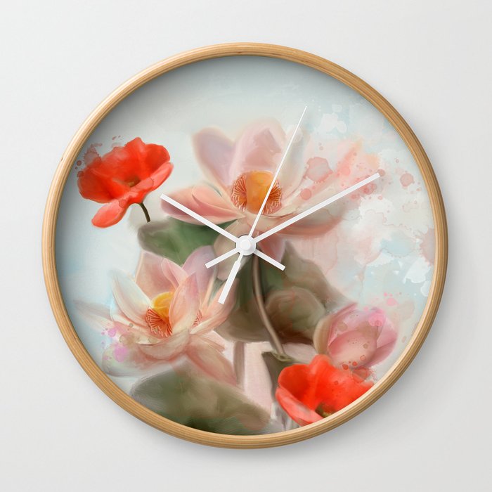 special flowers orb whole is a heaveng Wall Clock