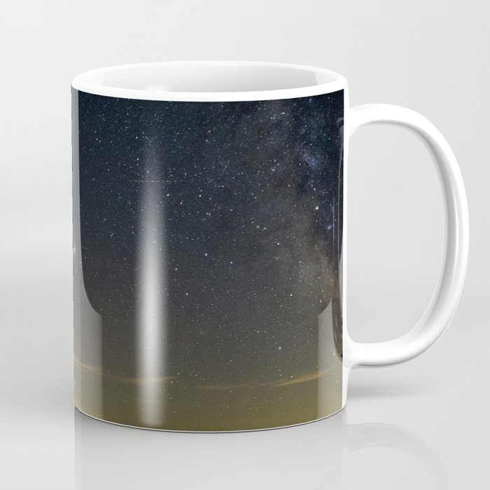 Mars Milky Way and Stars on Lake Coffee Mug