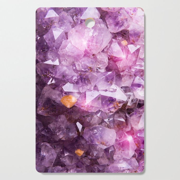 Purple Amethyst Crystal Cutting Board