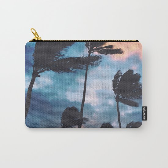 Palm trees at sunset Carry-All Pouch