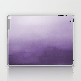Inspired by Pantone Chive Blossom Purple 18-3634 Watercolor Abstract Art Laptop Skin