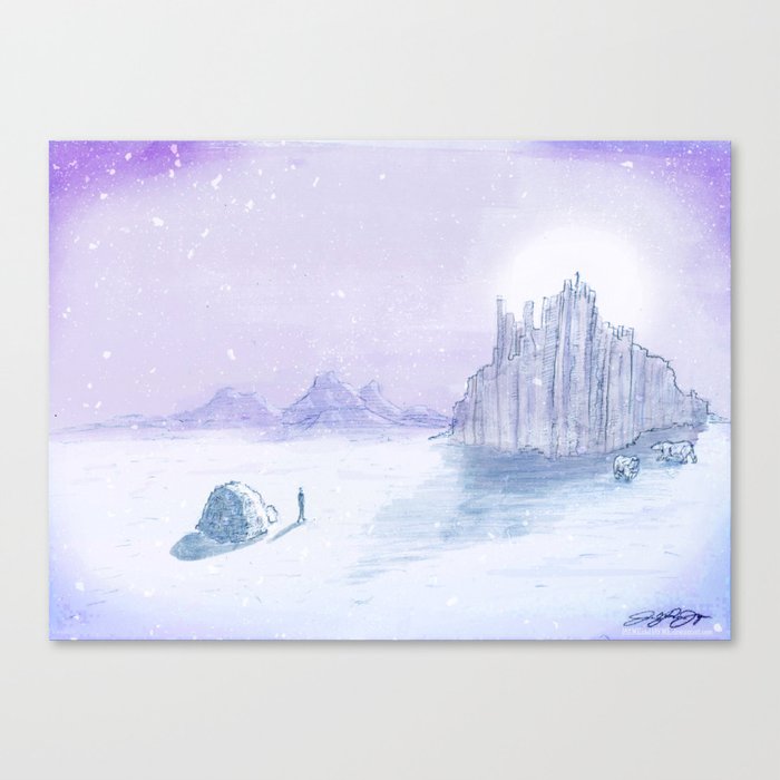 Snow Day in July Canvas Print