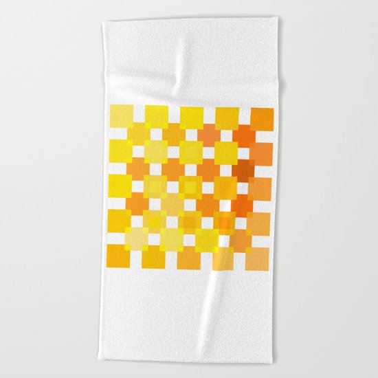 50 Squares of YELLOW - Living Hell Beach Towel