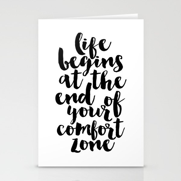 Life Begins At The End Of Your Comfort Zone Inspirational Quote