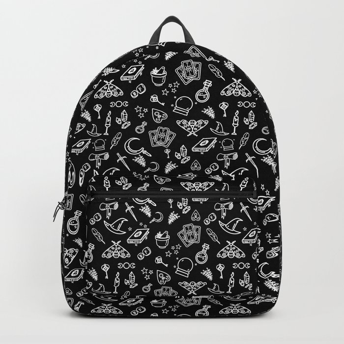 Modern Witch Black Backpack by Erika Biro Society6