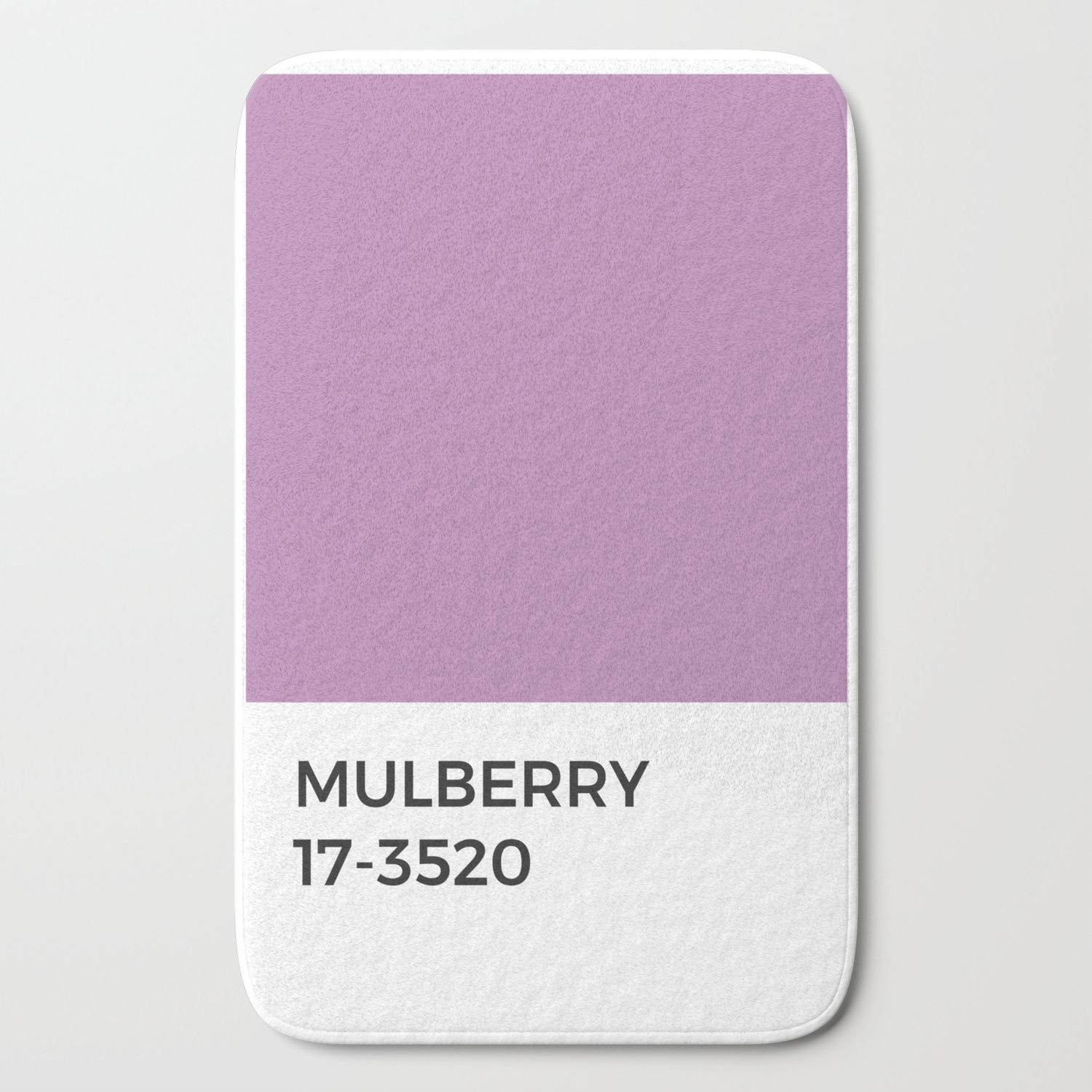 Mulberry Pantone Paint Swatch Cool Tones Lavender Bath Mat